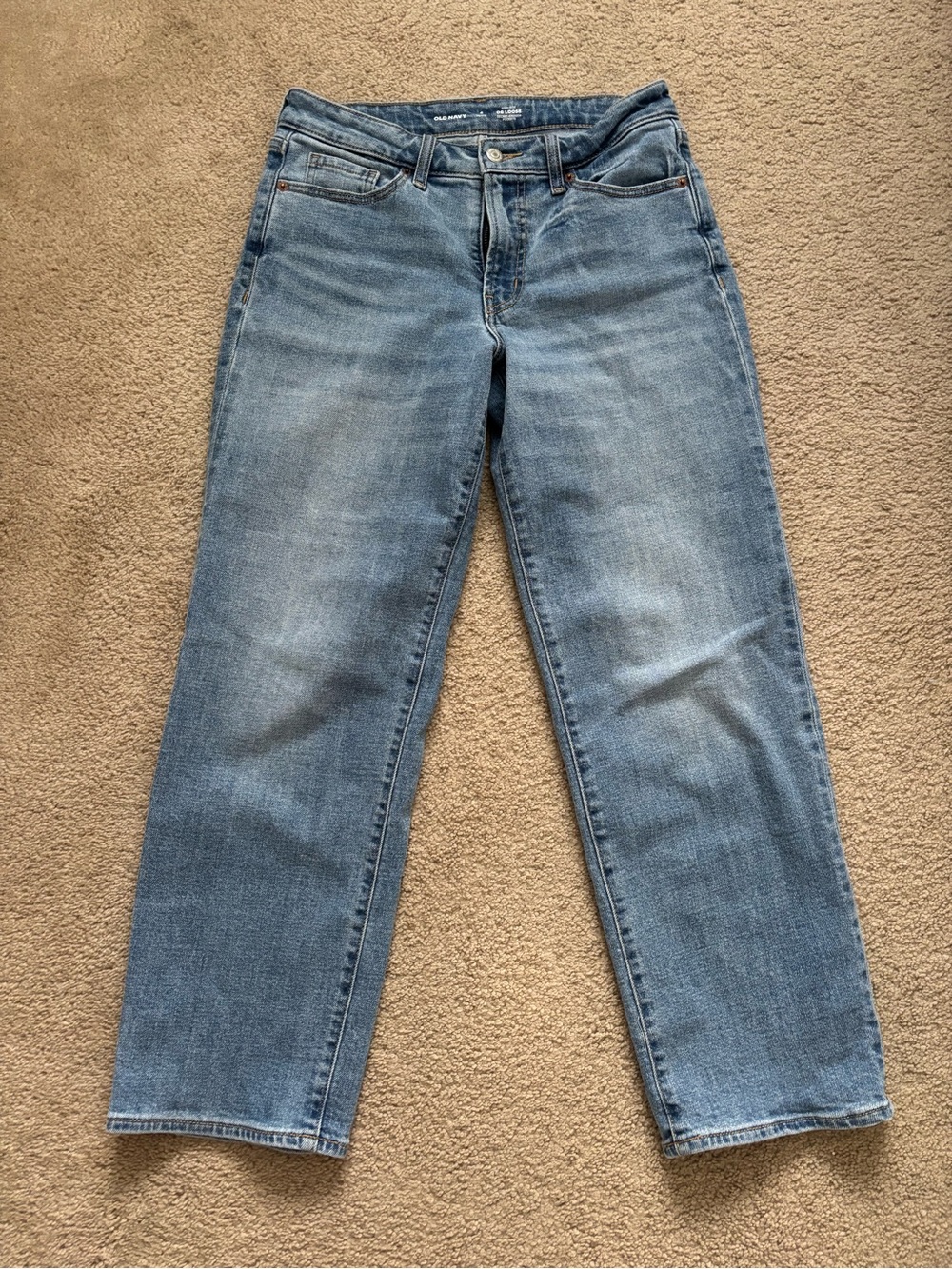Old Navy High Rise OG Loose Light Wash Denim Jeans